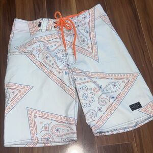 Size 28 Split co rn # 138559 swim trunks bathing suit men’s with zipper pockets